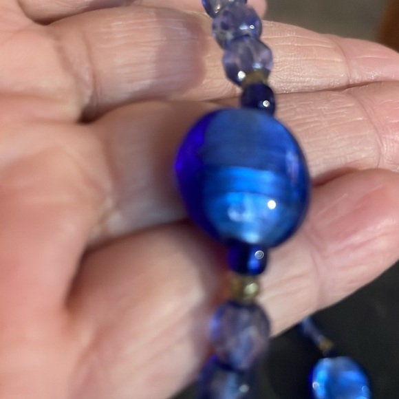 Vintage multi glass bead necklace - Picture 4 of 6